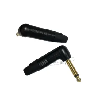 20-Pack 6.35mm Right-Angle Mono Audio Plugs