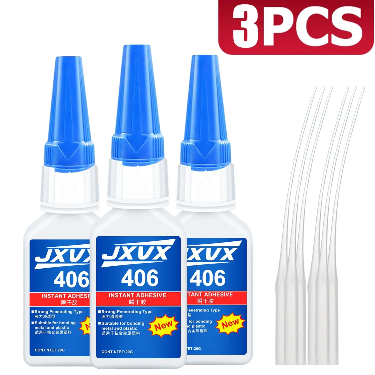 LOOLIFL 406 Instant Super Glue 20ml 7 LOOLIFL 406 Instant Super Glue 20ml - Image 7