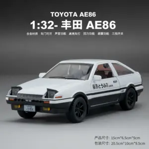 Toyota AE86 1:32 Diecast Model with Lights 16 Sf418ea8ee7274707a72d9872c59d8319A