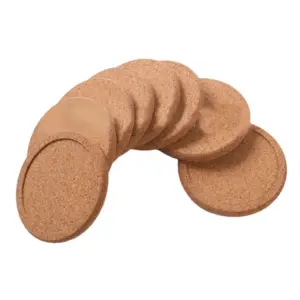 Natural Cork Coasters Set for Home & Office 9 Sf42bfa82d4b243d69fc6e97e176ce859X