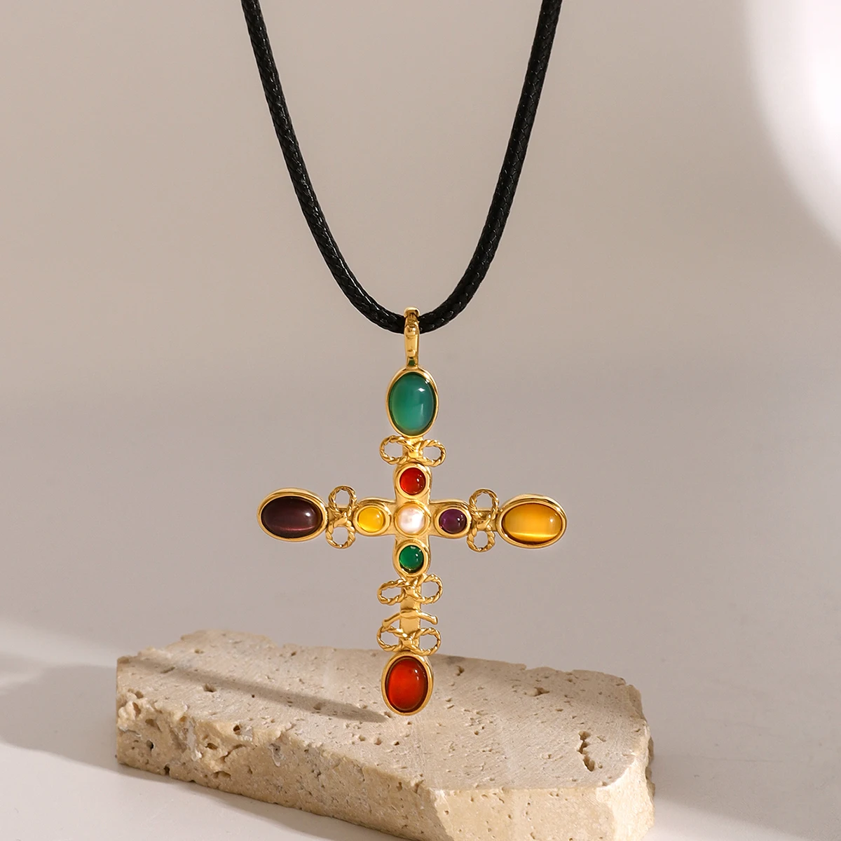 Vibrant Stainless Steel Women's Pendant Necklace 1 Vibrant Stainless Steel Women's Pendant Necklace