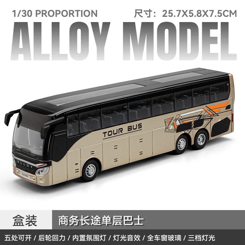 Alloy Touring Bus Model 1:30 Scale 6 Alloy Touring Bus Model 1:30 Scale - Image 6
