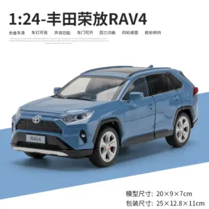 1:24 RAV4 SUV Diecast Model Car for Collectors 12 Sf45ab6a0b4934a29ab2fe1a748e22c64Q