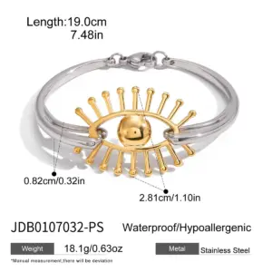 Stainless Steel Geometric Eye Bracelet for Women 17 Sf49da612bbd64375878120897357c8c7r