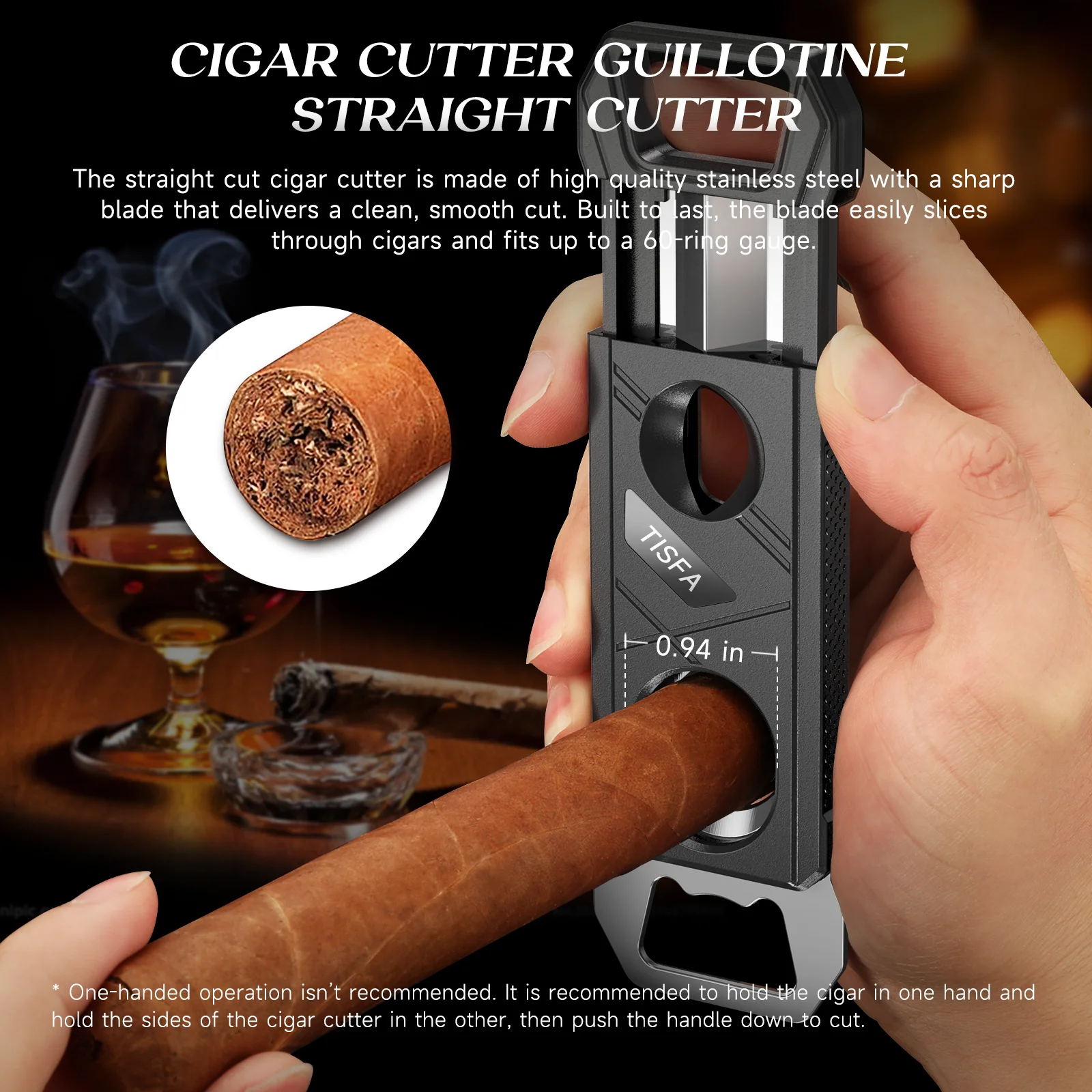 Multifunctional Stainless Steel Cigar Cutter 5 Multifunctional Stainless Steel Cigar Cutter - Image 5