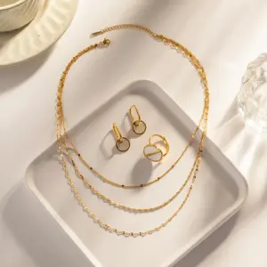 Elegant Gold Multi-Layer Women's Necklace 10 Sf4a59b3a07a94c2793f9be3666b6fe39V