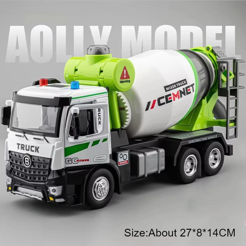 1:24 Scale Diecast Garbage and Mixer Trucks 9 1:24 Scale Diecast Garbage and Mixer Trucks - Image 9