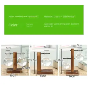 Modern Bamboo and Wood Tabletop Vase Model E123 13 Sf4dee308e0e148cfa7033ab55022e524F