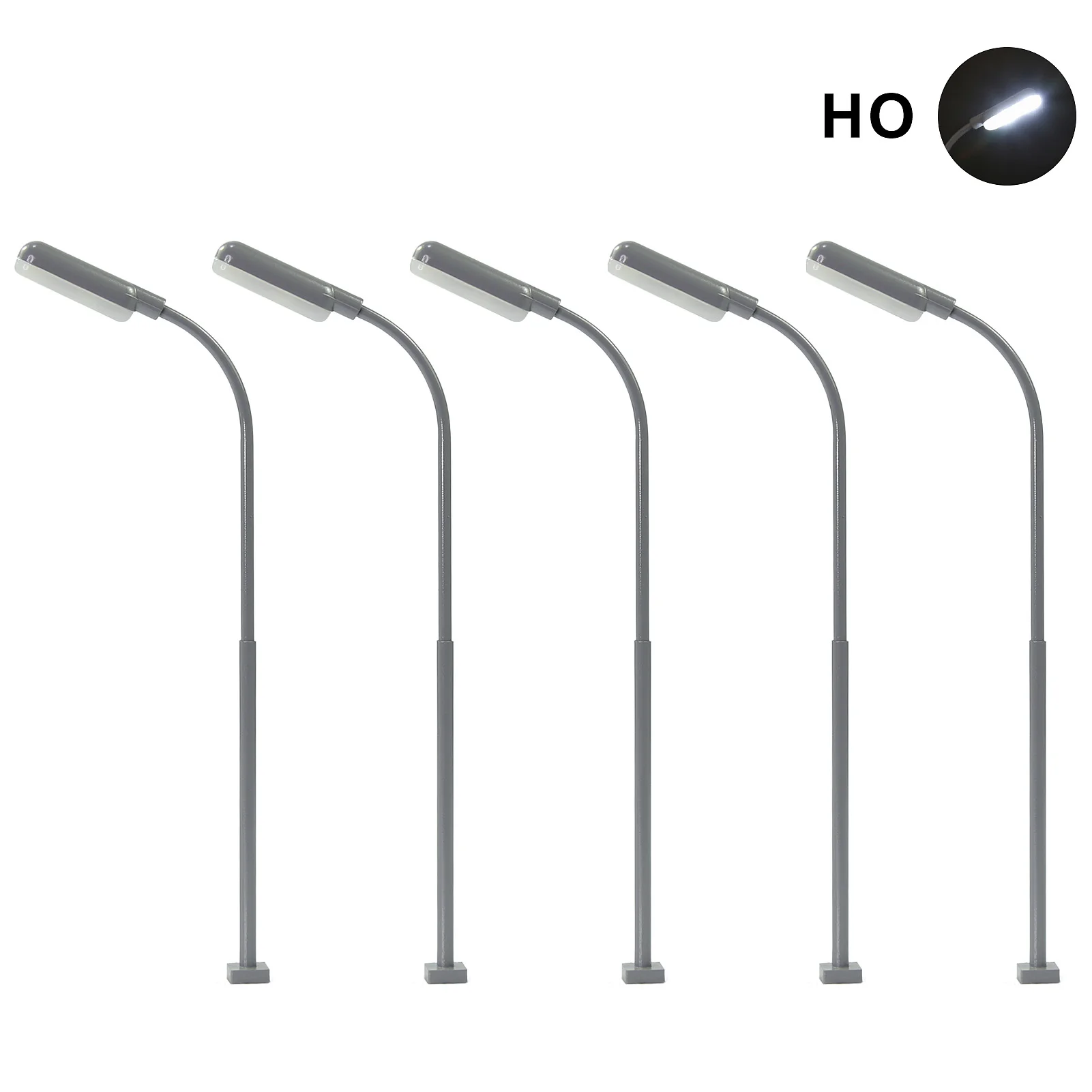 Set of 5 LED Model Street Lamps for HO-Z Scales 8 Set of 5 LED Model Street Lamps for HO-Z Scales - Image 8