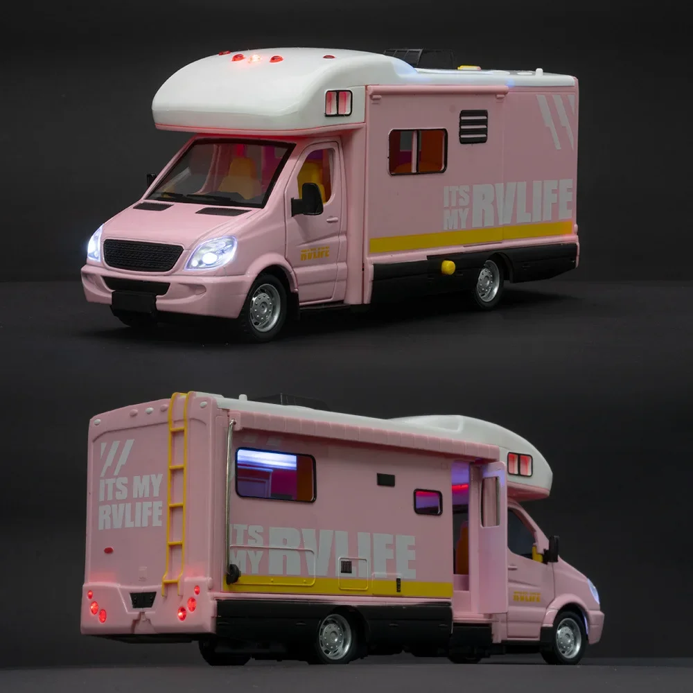 1:32 Diecast RV Model in Vibrant Pastel Pink 1 1:32 Diecast RV Model in Vibrant Pastel Pink