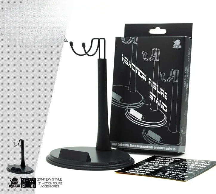 12-Inch Action Figure Support Stand with Black Finish 5 12-Inch Action Figure Support Stand with Black Finish - Image 5