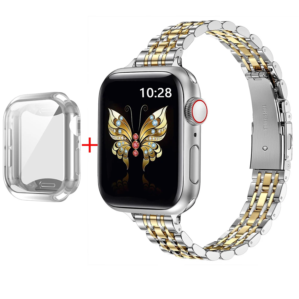 Stainless Steel Compatible with Apple Watch Series 6-10 7 Stainless Steel Compatible with Apple Watch Series 6-10 - Image 7