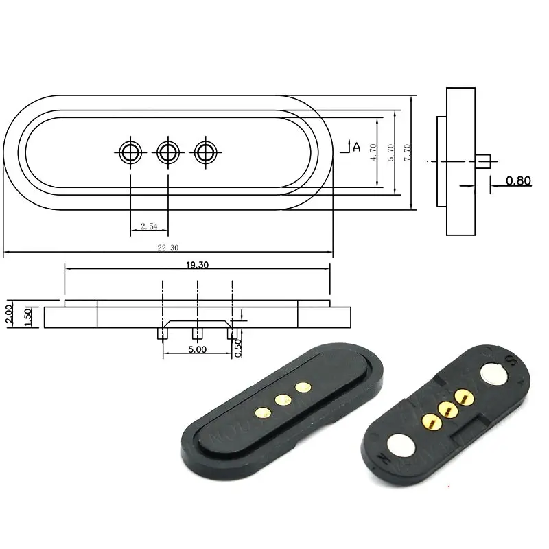 Magnetic Pogo Pin Connector Set, 2-4 Pin, 2.5mm 4 Magnetic Pogo Pin Connector Set, 2-4 Pin, 2.5mm - Image 4