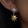 Stainless Steel Star Earrings for Women