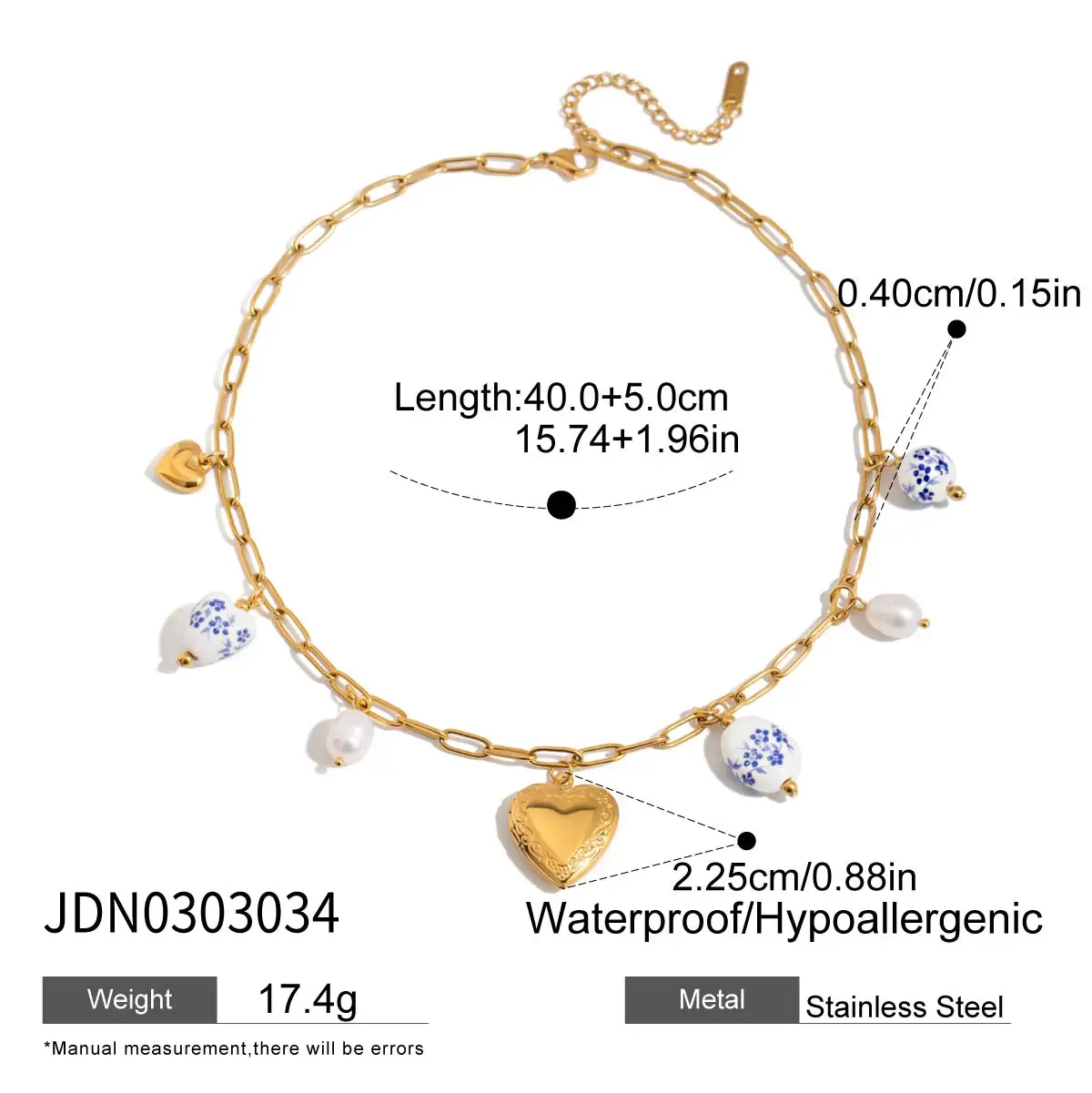 Elegant Stainless Steel Heart Necklace Set 8 Elegant Stainless Steel Heart Necklace Set - Image 8