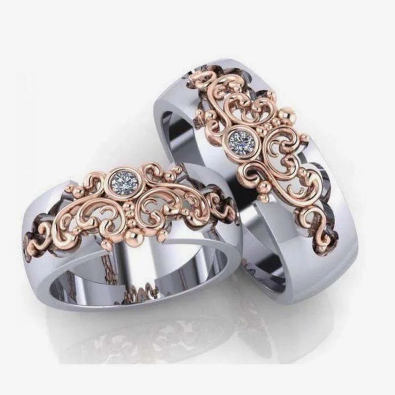 Vintage Inspired Women's Alloy Ring with Cubic Zirconia 4 Vintage Inspired Women's Alloy Ring with Cubic Zirconia - Image 4