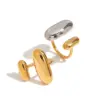 Unisex Stainless Steel Gold Ring