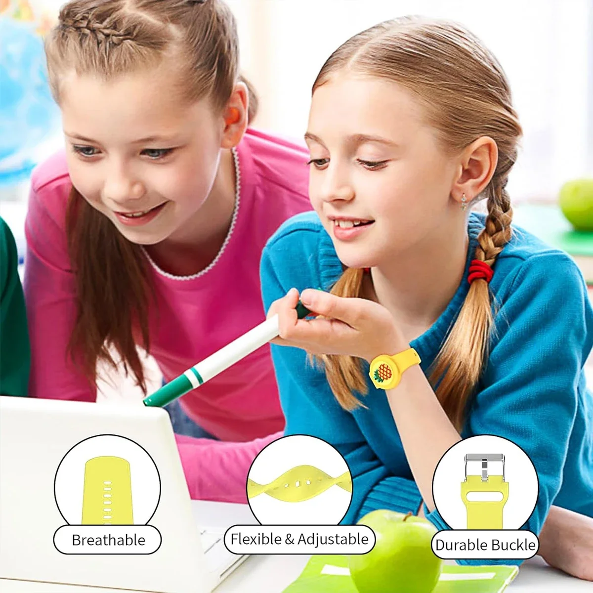 Childrens' AirTag Wristband with Plush Characters 6 Childrens' AirTag Wristband with Plush Characters - Image 6