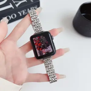 Stainless Steel Compatible with Apple Watch Series 6-10 14 Sf5c3b1e4546d49a78df3d44ed0818c1ah
