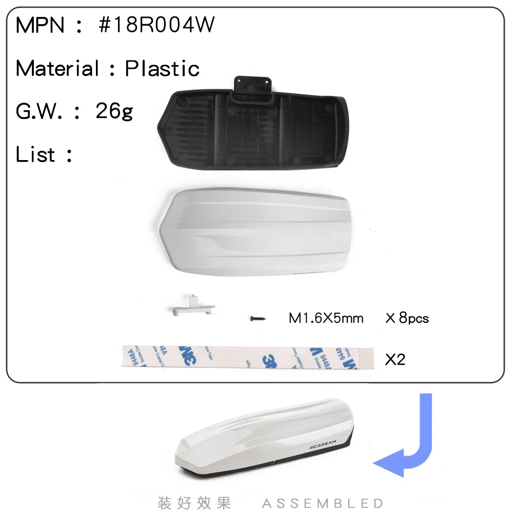 RC Car Roof Rack and Box Set for 1/12-1/24 Models 8 RC Car Roof Rack and Box Set for 1/12-1/24 Models - Image 8