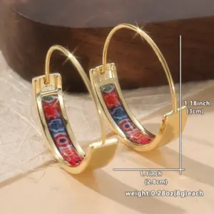 Gold Floral Hoop Earrings for Women 8 Sf5d21533a664446da6a1b1c25520cb8cH