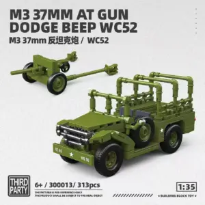 WWII Military Vehicle Building Set (300-469 pcs) 11 Sf5df99ccc6934492b87eab4954fef11fl