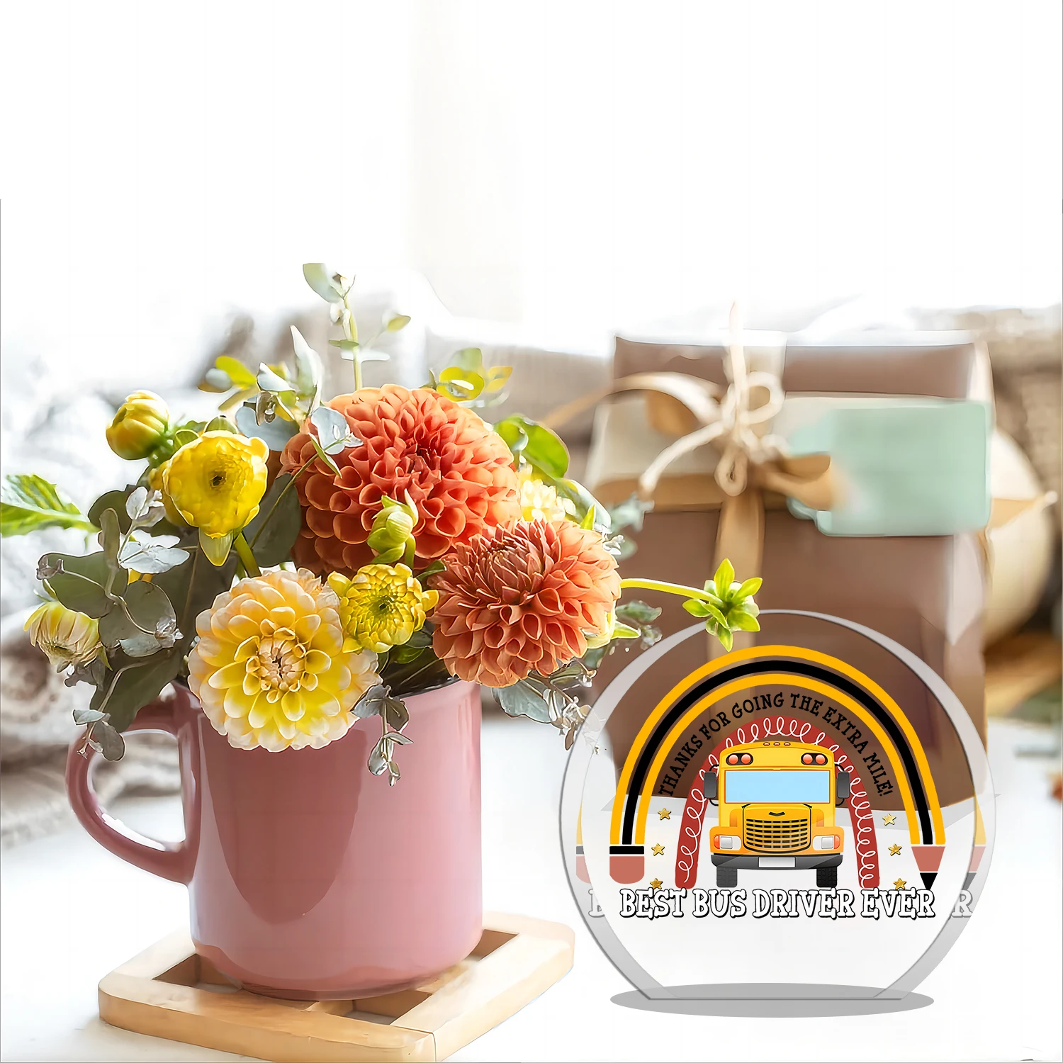 Cheerful Bus Driver Appreciation Plaque 2 Cheerful Bus Driver Appreciation Plaque - Image 2