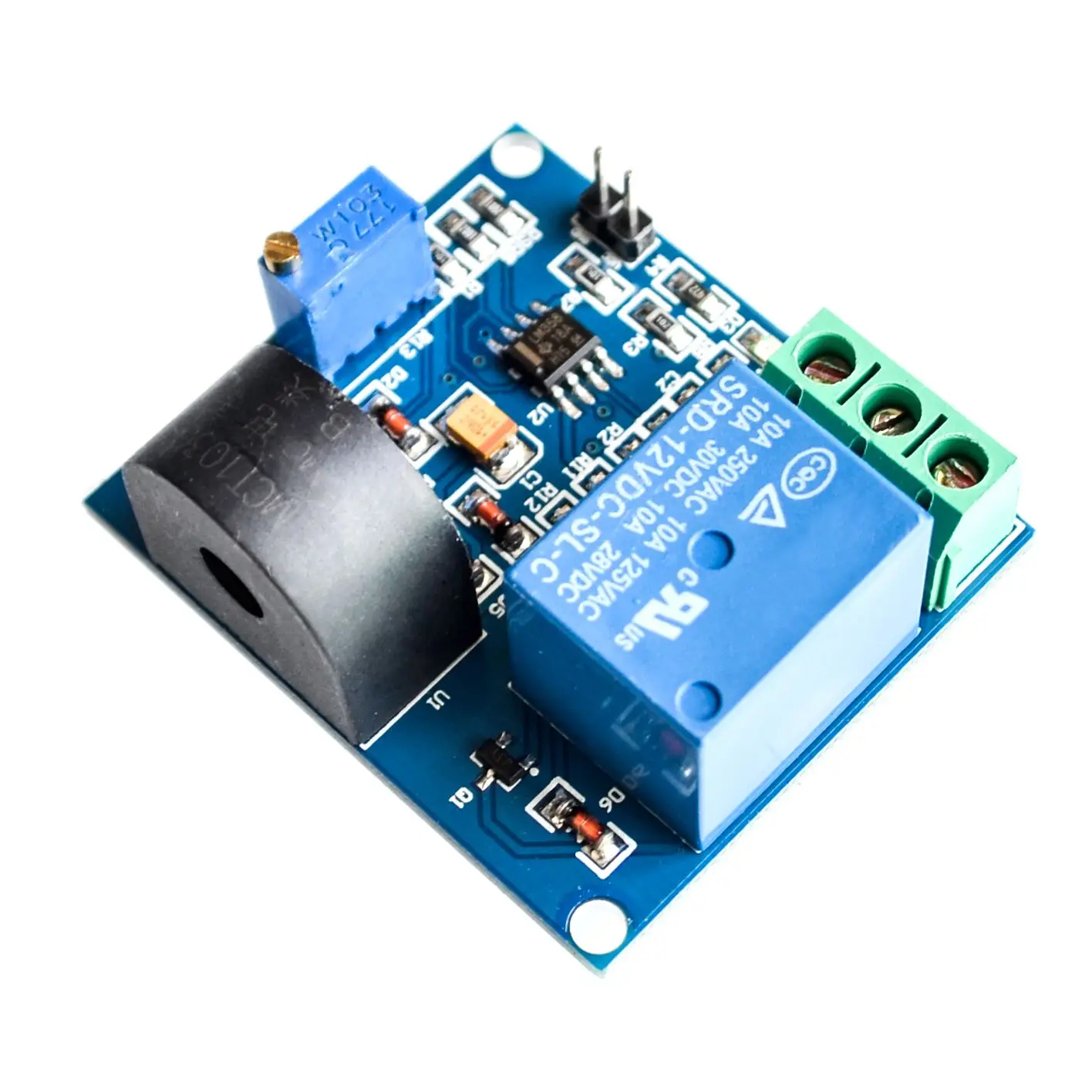 5A AC Current Sensor Module with Relay 2 5A AC Current Sensor Module with Relay - Image 2
