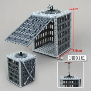 Medieval Lock Chain Cage Building Set