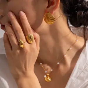 Seaside Charm 45cm Stainless Steel Necklace 12 Sf607d97249df4b0b8654e868ed7f8271d