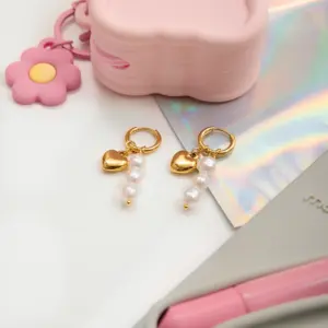 Stainless Steel Heart Drop Earrings for Women 11 Sf617f055b96e4d0b81f45a3f03e31a5aj