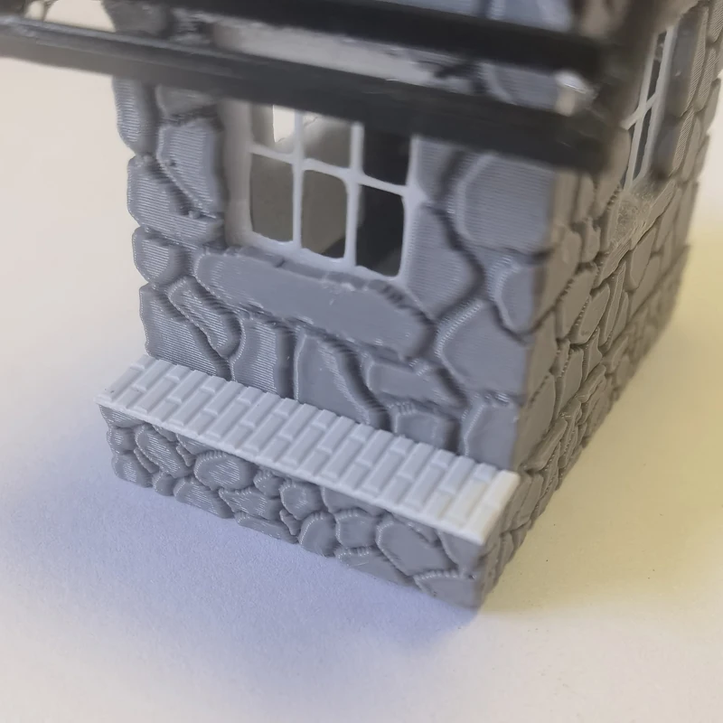 1/87 HO Scale Rustic Stone House Model 6 1/87 HO Scale Rustic Stone House Model - Image 6
