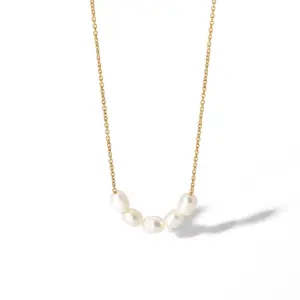 Stainless Steel Pearl Necklace for Women