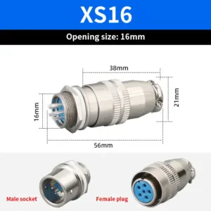 Aviation Connector Set with Silver-Plated Pins 14 Sf68d6ec2ab6646d5b76d51b12dc2684fH