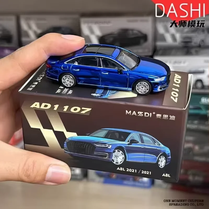 Black Audi A8L 1/64 Diecast Model 9 Black Audi A8L 1/64 Diecast Model - Image 9