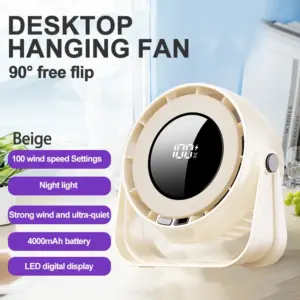 Portable Wall-Mounted Fan with 4000mAh Battery 18 Sf6af4321e8d44bd798f98fa29db86e82r