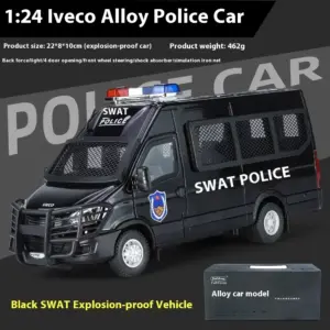 Iveco SWAT Police Model 1:24 Diecast 19 Sf6c9b6f47c9143e0a3282a6a7b90d876M