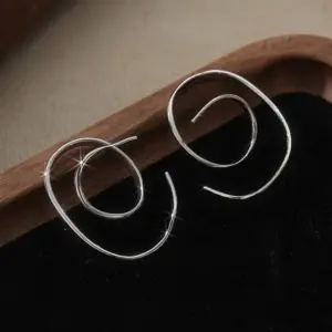 Silver Geometric Spiral Drop Earrings for Women 11 Sf6cd5fbc84734fdc8ac6987086ea5e13k