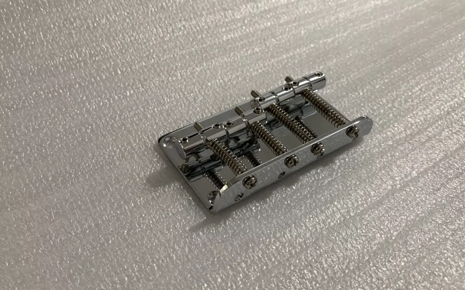 Chromed 4-String Electric Bass Bridge 1 Chromed 4-String Electric Bass Bridge