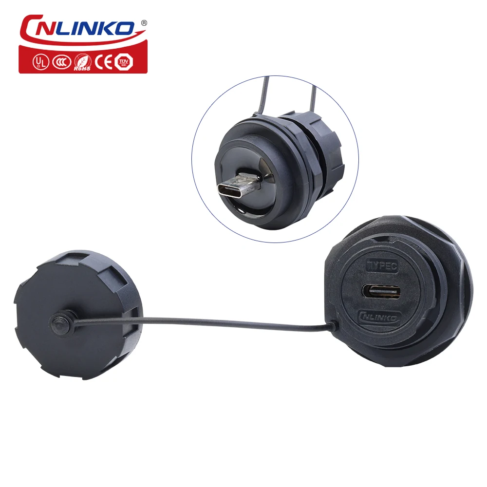 Waterproof USB Panel-Mount Socket with IP67 Rating 9 Waterproof USB Panel-Mount Socket with IP67 Rating - Image 9