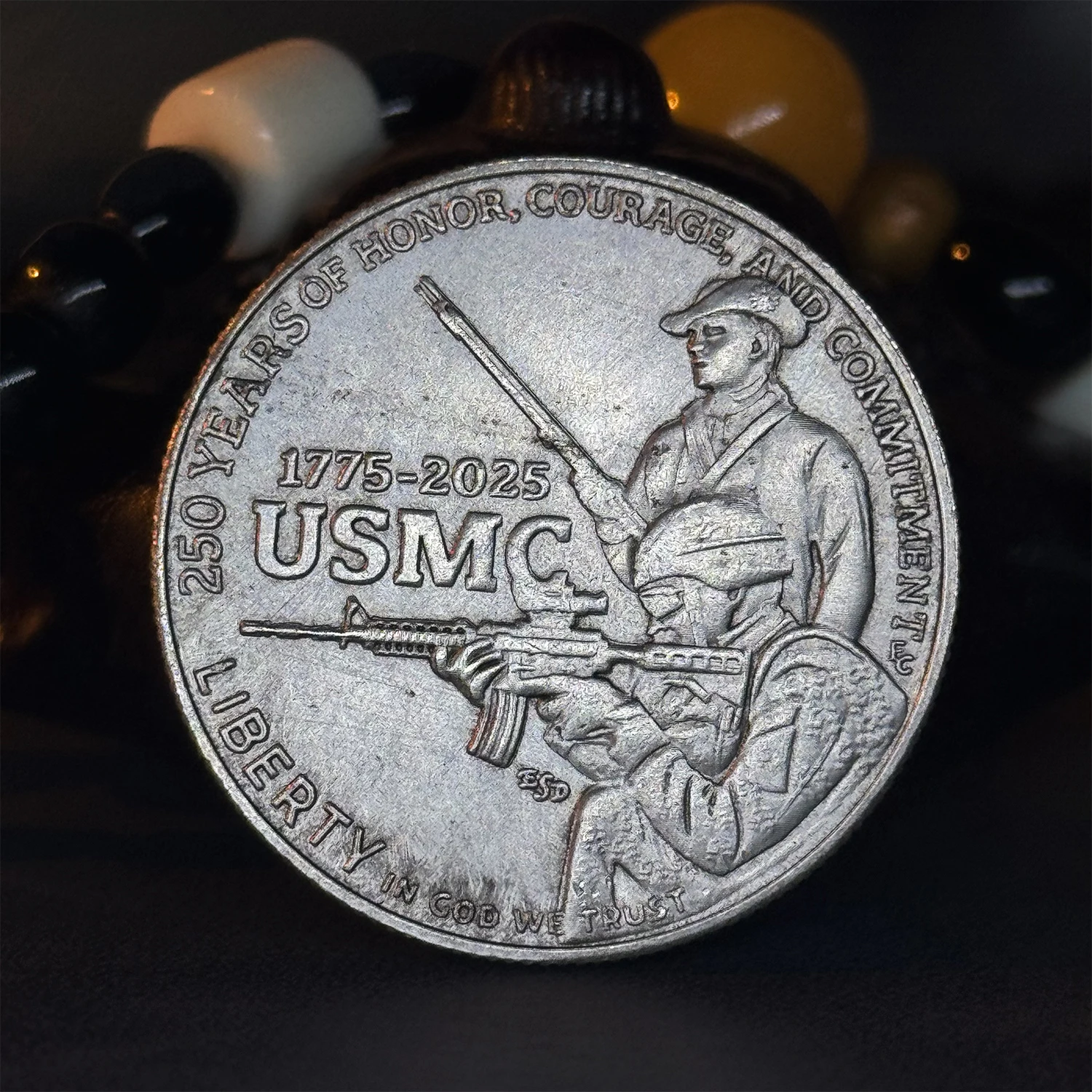US Marine Corps 250th Anniversary Copper Medal 3 US Marine Corps 250th Anniversary Copper Medal - Image 3