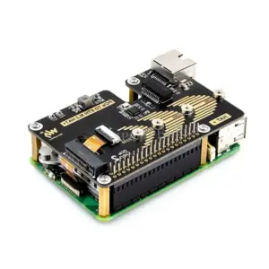 PCIe to M.2 SSD and Ethernet HAT for Raspberry Pi 5 9 Sf7616704b9b04f678539963521ade3a8X