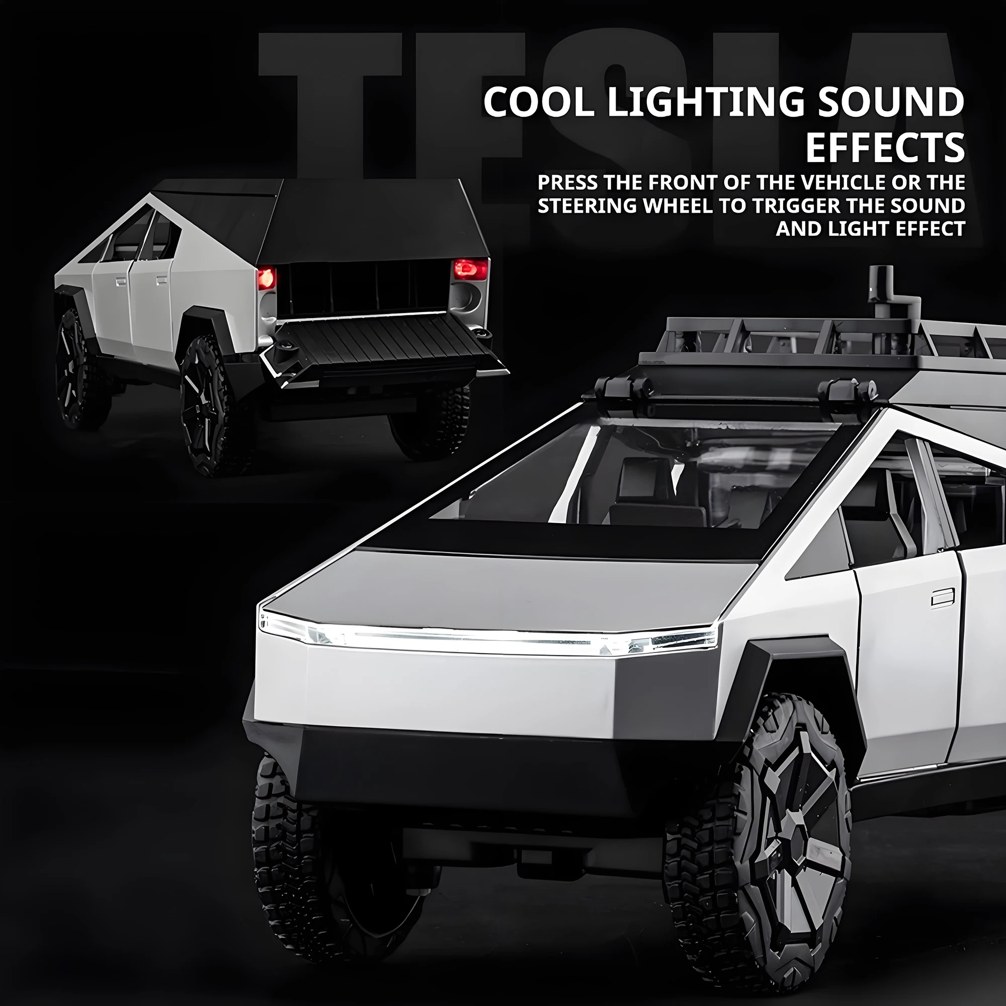 Futuristic 1:24 Diecast Pickup Truck 4 Futuristic 1:24 Diecast Pickup Truck - Image 4