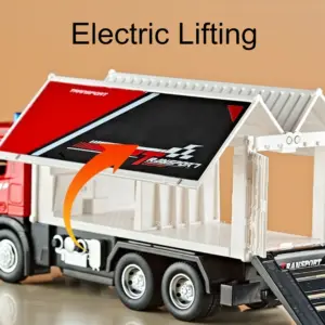 1:24 Alloy Container Truck and Flat Car Set 13 Sf7680e74c4a64db1a04142d91fea14328