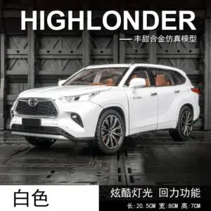 Black Toyota Highlander 1:24 Scale Diecast Model 14 Sf78d7b0042ba4836bd9be5aba776f4a8S
