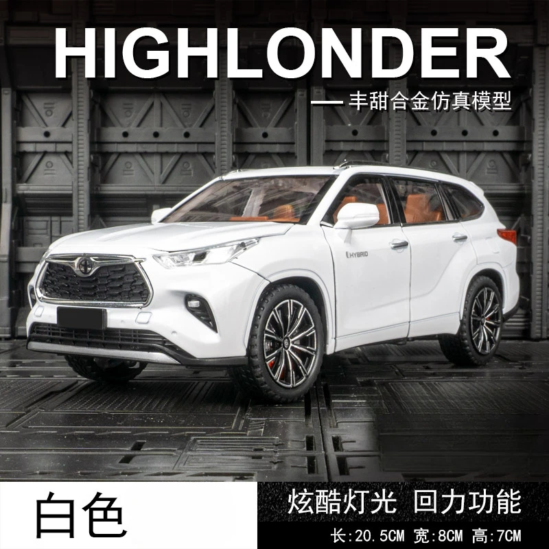 Black Toyota Highlander 1:24 Scale Diecast Model 7 Black Toyota Highlander 1:24 Scale Diecast Model - Image 7