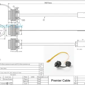 Orange IP67 Micro SD Extension Cable 30cm 9 Sf7c208c227fe4b9da25c89f9d6cabaffv