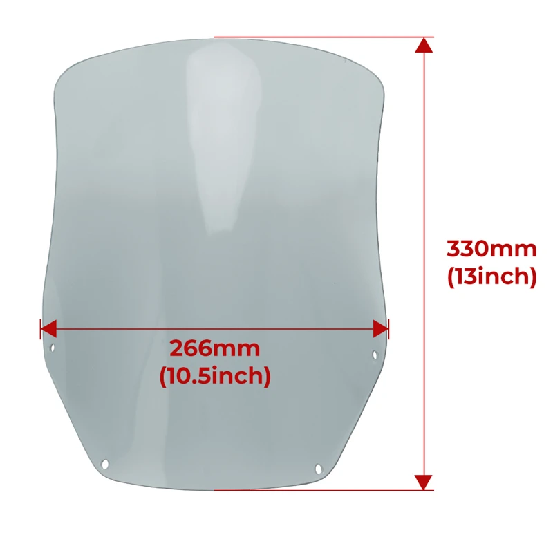 Motorcycle Windscreen for Suzuki, Honda, Yamaha 6 Motorcycle Windscreen for Suzuki, Honda, Yamaha - Image 6