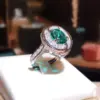 Elegant Women's Emerald Ring LL-YS0979