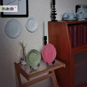 Miniature Dollhouse Food Plate Set with Floral Design 12 Sf7ee66c795dd4e8eaa8ff5be88a4a0e9W